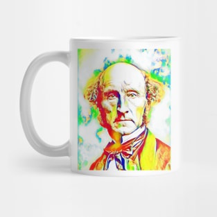 John Stuart Mill Colourful Portrait | John Stuart Mill Artwork 10 Mug